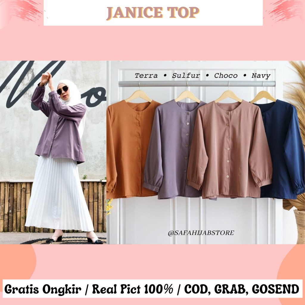 JANICE TOP / KEMEJA JUMBO