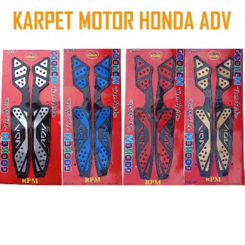 Karpet Pijakan Kaki Adv Bordes Karet Premium Honda ADV Karet Premium Warna