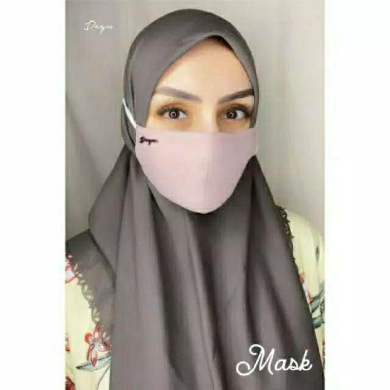 Masker Kain Hijaber Headloop by deyn scraf