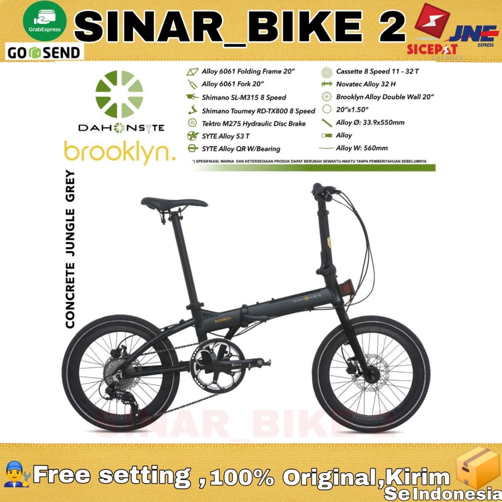 Dahon Sytee Brooklyn Sepeda Lipat 20 Inch Hidraulik