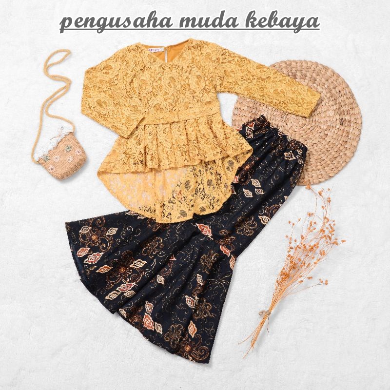 PROMO Kebaya kebaya Aurora brukat - Kebaya Anak Perempuan - Baju kebaya Anak Perempuan - kebaya anak
