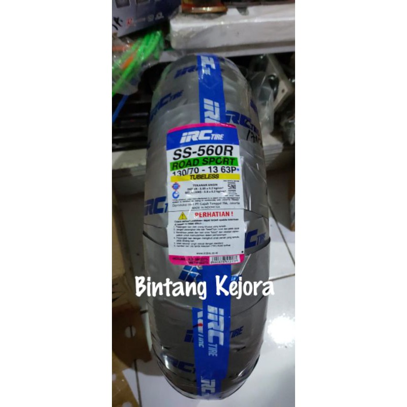 BAN IRC SS560 ROAD SPORT 130 70 13 BAN BELAKANG STANDAR NMAX