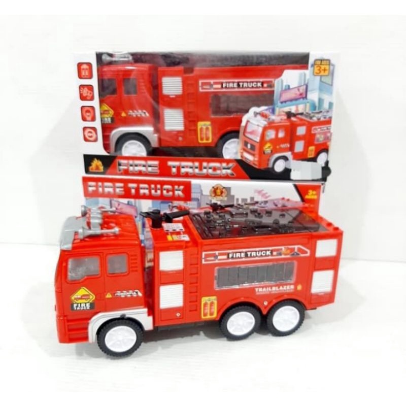 Mainan mobil pemadam fire truck berjalan ,lampu dan suara