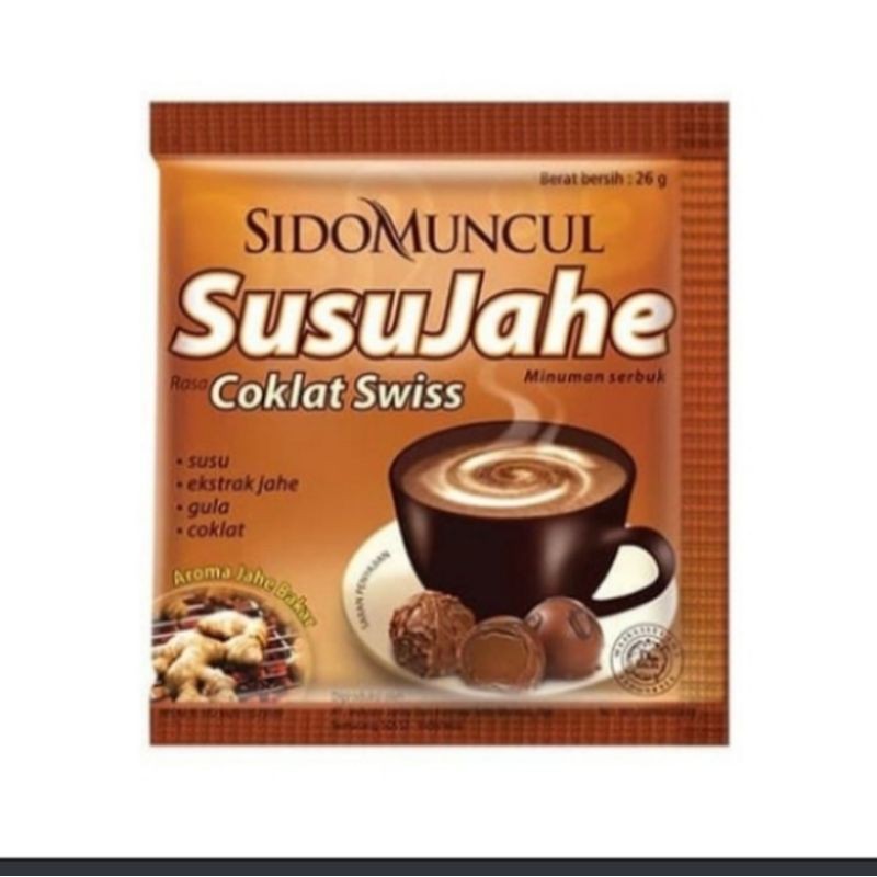 

susu jahe rasa coklat swiss isi 10 sachet