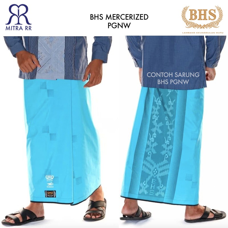 Sarung BHS Mercerized - Polos Ganefo Warna PGNW Sarung Dewasa Tenun