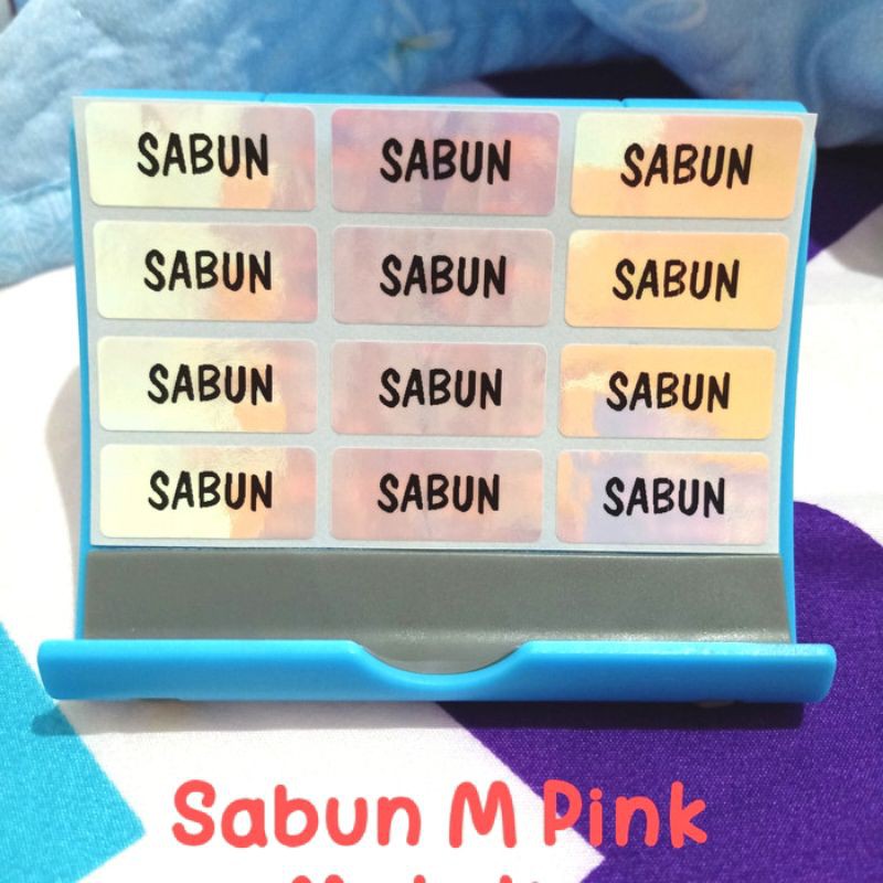 

Stiker Label Waterproof Sabun Size M isi 12 pcs