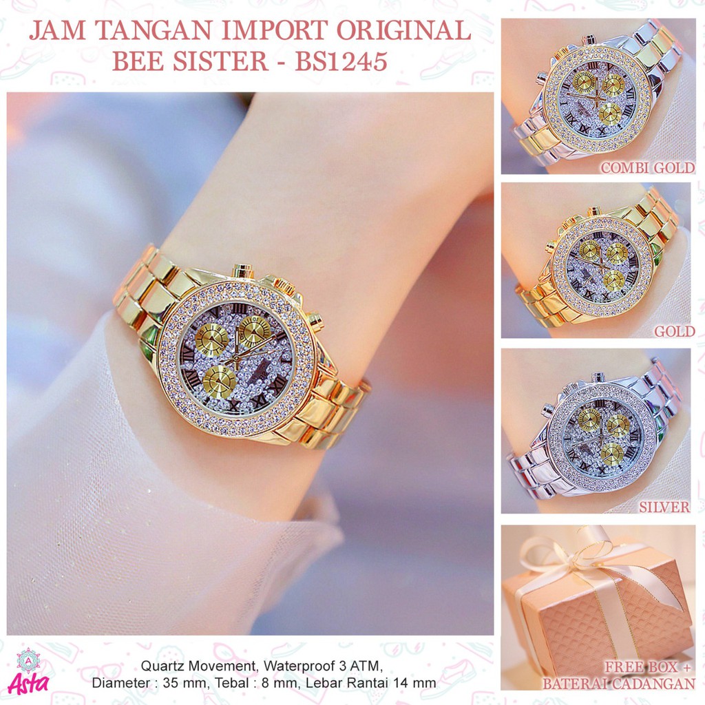 JAM TANGAN IMPORT ORIGINAL BEE SISTER-
