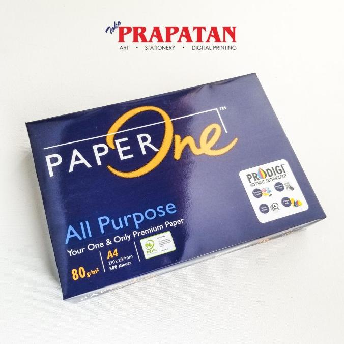 

Kertas HVS Paper One A4 80 grm / Kertas Print / Kertas foto copy