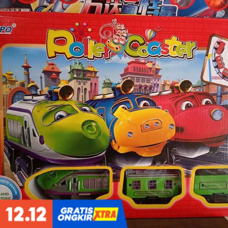 SUPER PROMO KERETA CHUGGINGTON TRACK ROLLER COASTER MAINAN ANAK LAKI LAKI TERMURAH