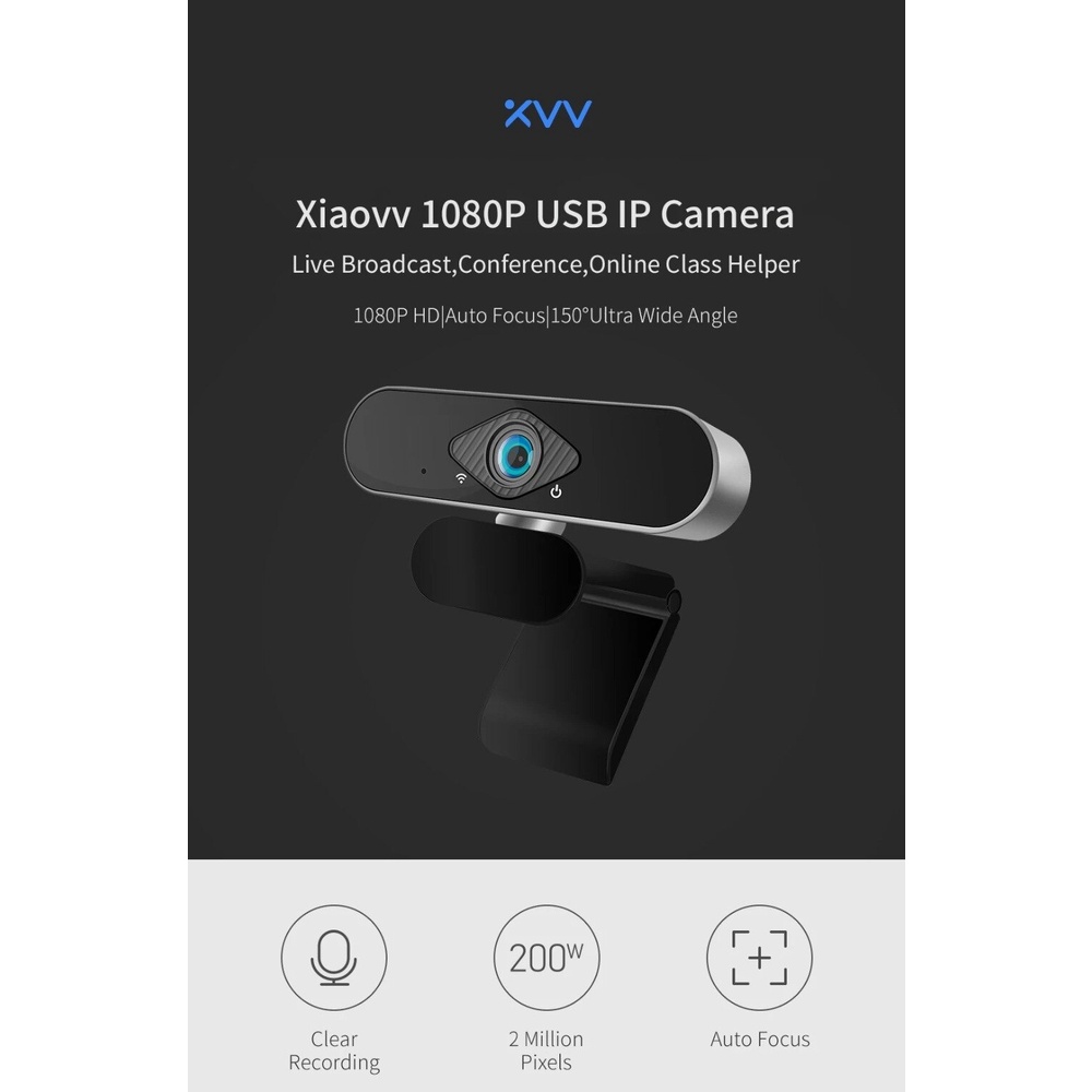 Xiaovv HD Webcam Video Conference 1080p 30fps with Microphone