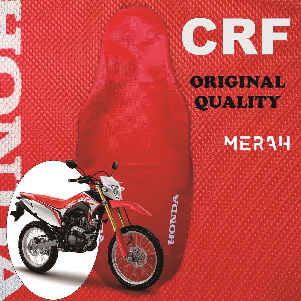 Merah CRF Original Bungkus Kulit Cover sarung Jok Trail