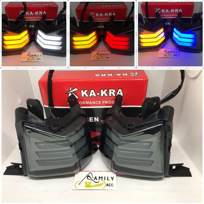 Lampu Sen Sein Nmax LED Model JPA Yamaha Nmax 155 Tahun 2019 Ke Bawah - Merah, Nmax OLD