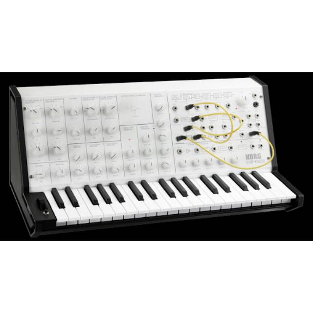 Korg Ms Mini Wm White Monotone Monophonic Synthesizer Shopee Indonesia