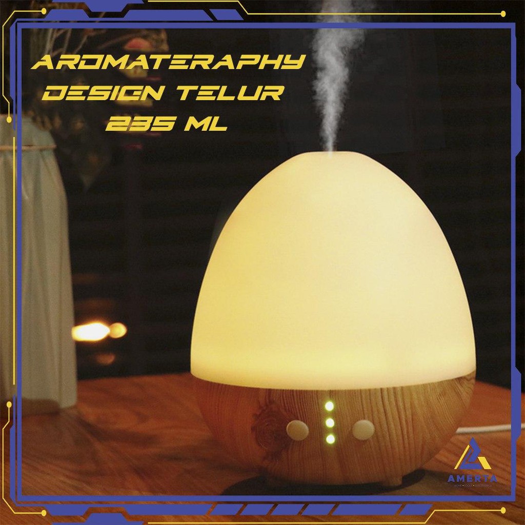 Aromatherapy Air Humidifier Oil Diffuser Egg Shape 235ml