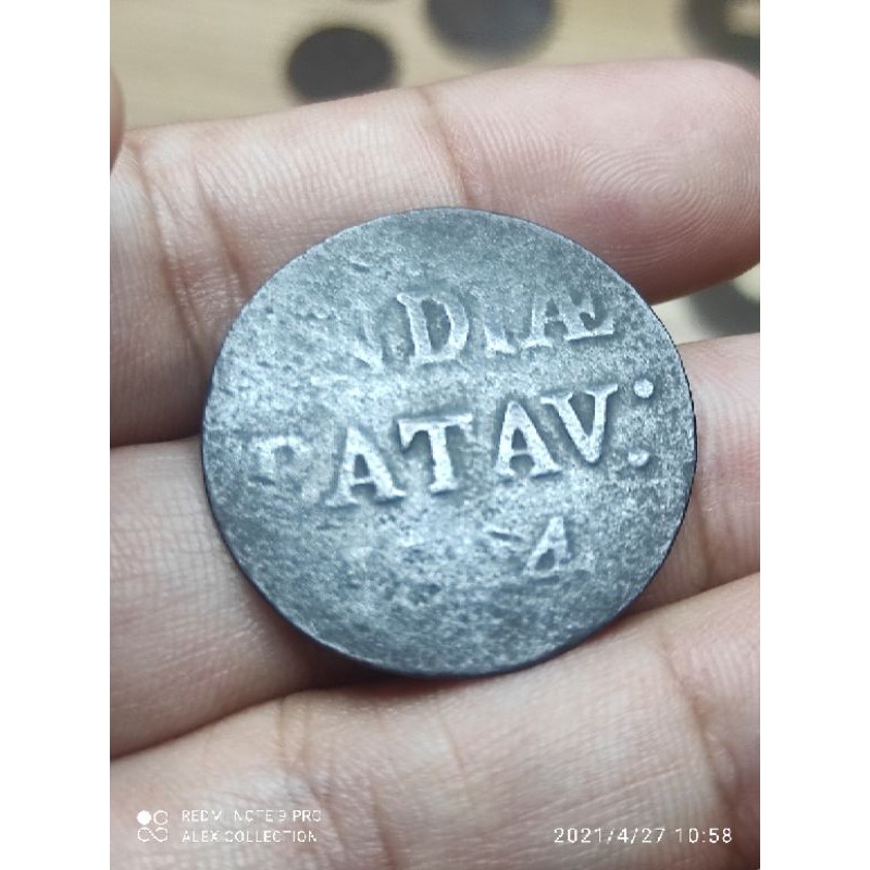 koin indiae batav 1/2 stuiver 1824