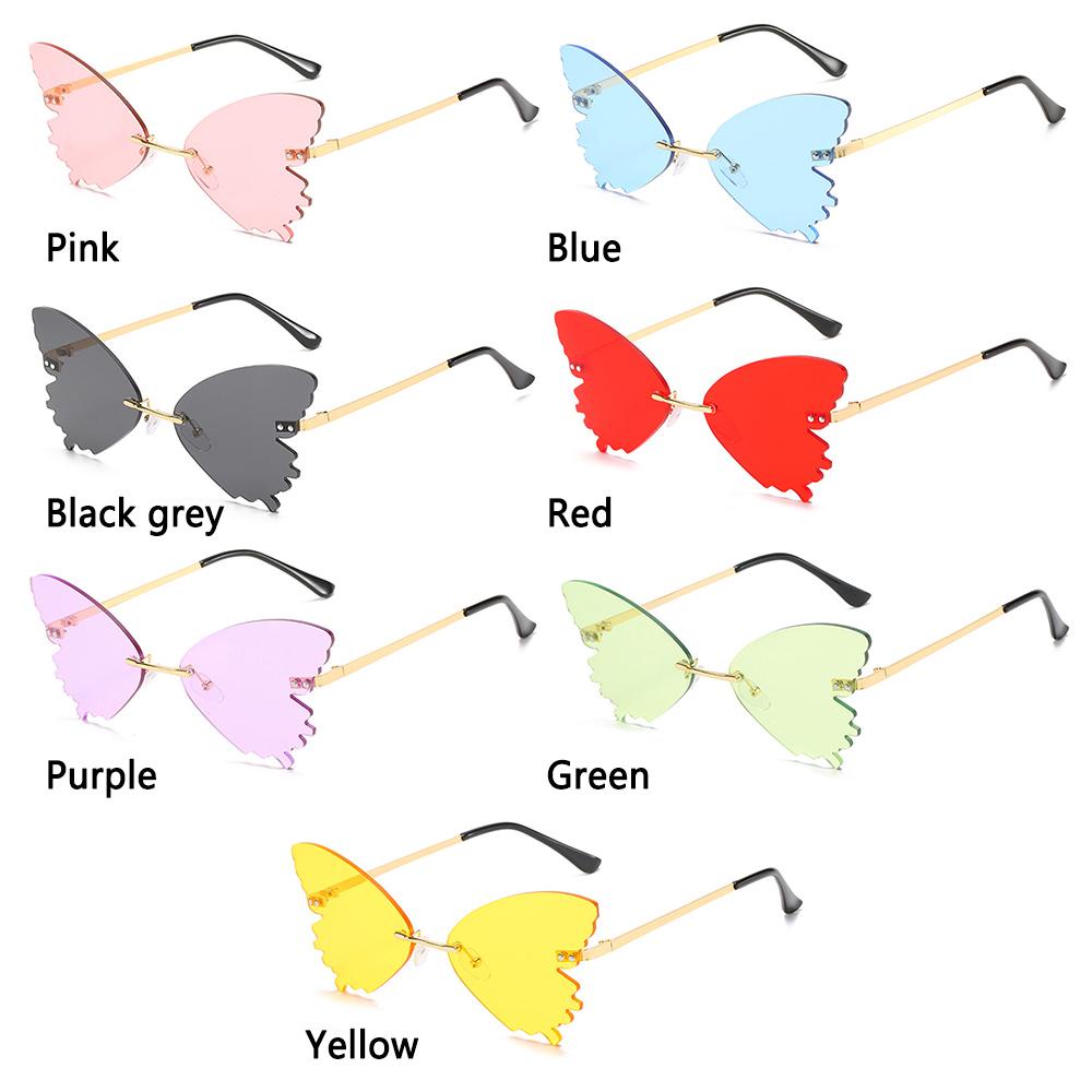 R-flower Butterfly Sunglasses Untuk Wanita Vintage UV Protection Eyewear Kacamata Matahari