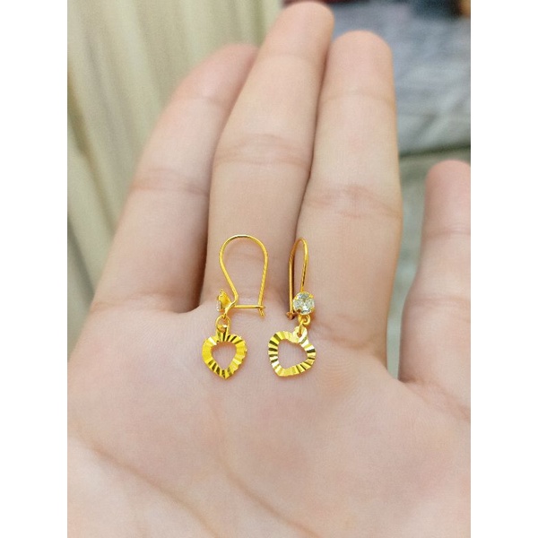 ANTING LOVE DEWASA PERAK 925 LAPIS MAS