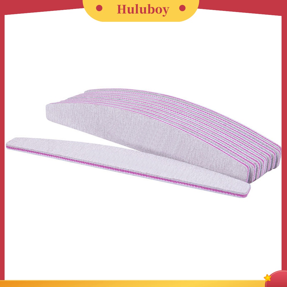 Huluboy Huluboy♡ 10pcs Buffer Amplas Kuku 100 / 180 Untuk Manicure