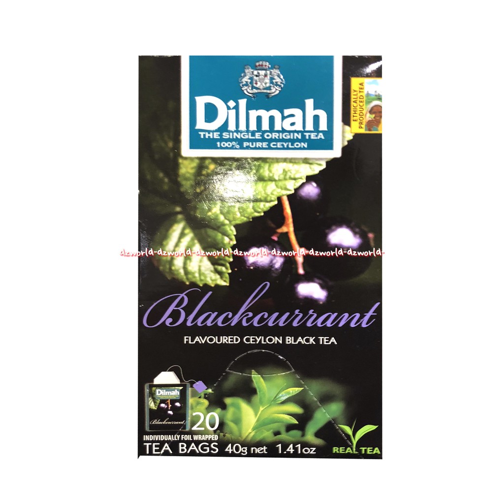 Dilmah Blackcurrant 20 Tea Bag Dil Mah Teh Blakaren Teh Rasa Blekaren