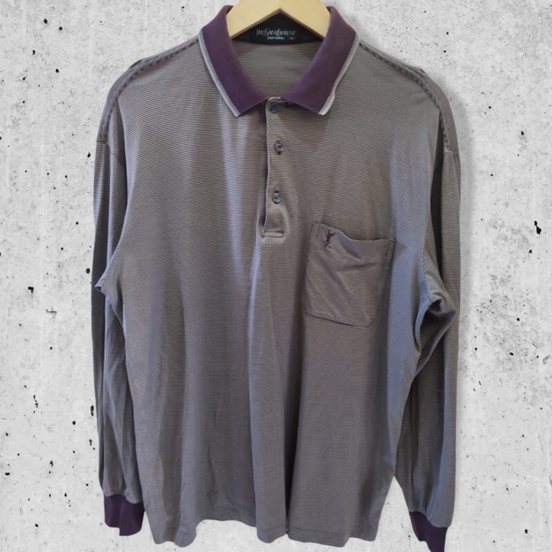 kaos kerah panjang YSL