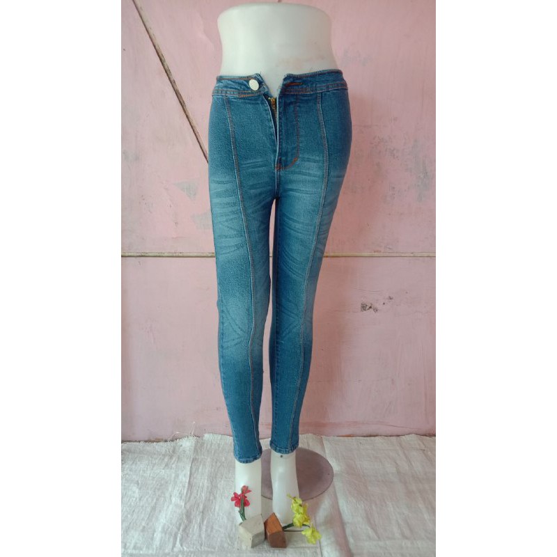 CELANA SKINNY / PENSIL WANITA BAHAN JEANS STRET