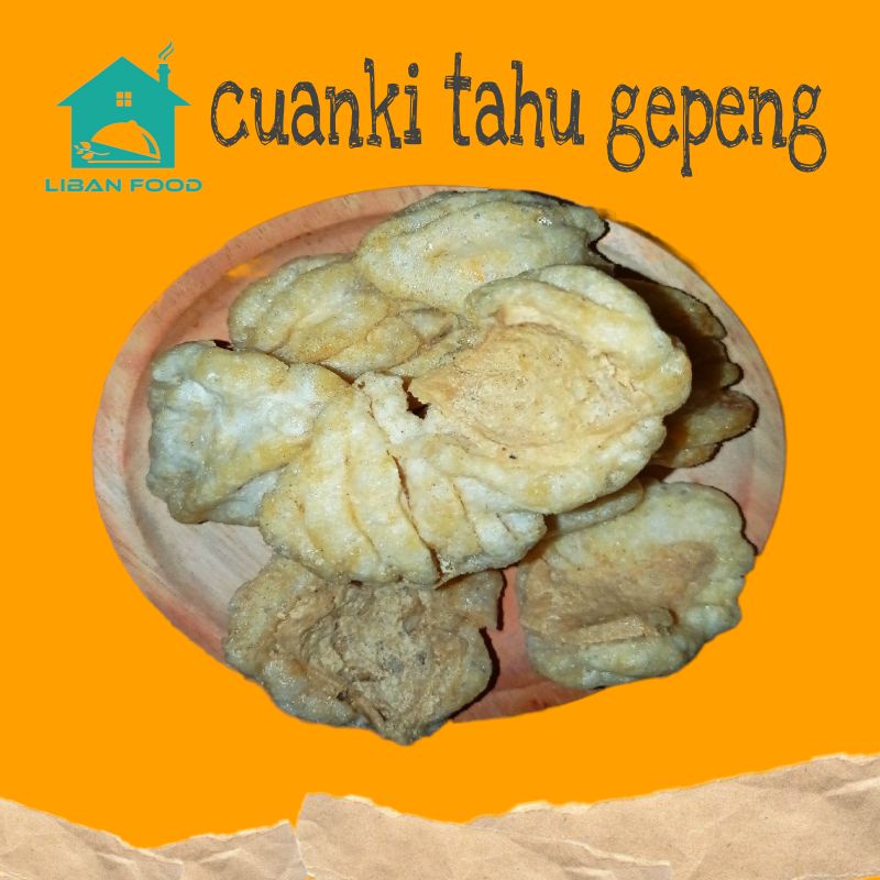 CUANKI TAHU GEPENG 50PCS/ CUANKI TAHU GEPREK/LIBANFOOD