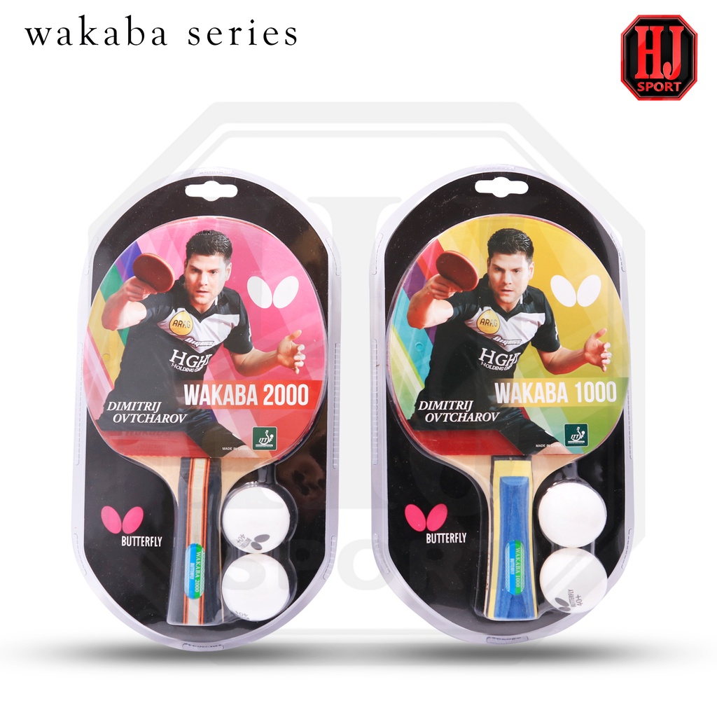 Bet Tenis Meja Butterfly Wakaba 1000 / 2000 Original / Bat Pingpong Wakaba