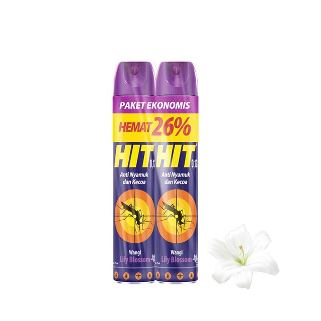 HIT AEROSOL LILY BLOSSOM MULTI PACK (2PCS) - 600ml + 75ml