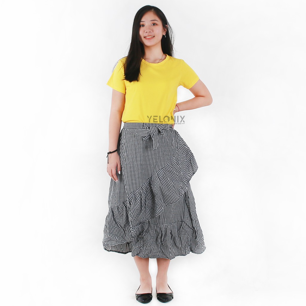 YELONIX - Rok SABRINA Skirt Kotak Ruffle