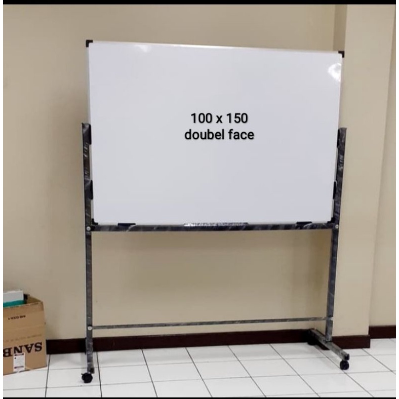 

whiteboard doubel face 100 x 150 cm