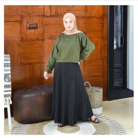 Oversize Crop polos Sweater wanita terbaru Hodie cewe kekinian hoodie murah keren distro Original