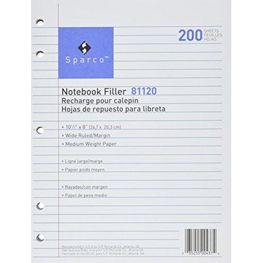 

Kertas Fax | Filler Paper, 5-Hp, Wide Ruled, 10-1/2 X 8 Inches, 200/Pack, White Kualitas Terbaik