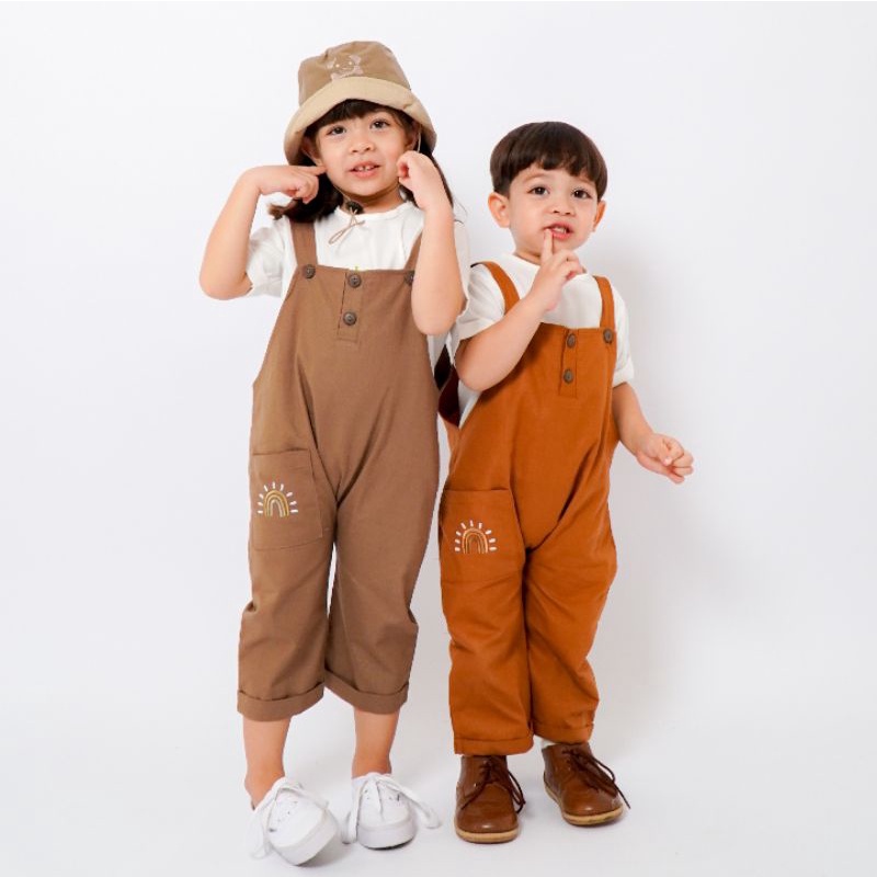 NARA OVERALL - Promo 10.10 Overall Anak Jumper Bayi Baby Kids Cewek Cowo Perempuan Laki Katun Lucu Murah 1 2 3 4