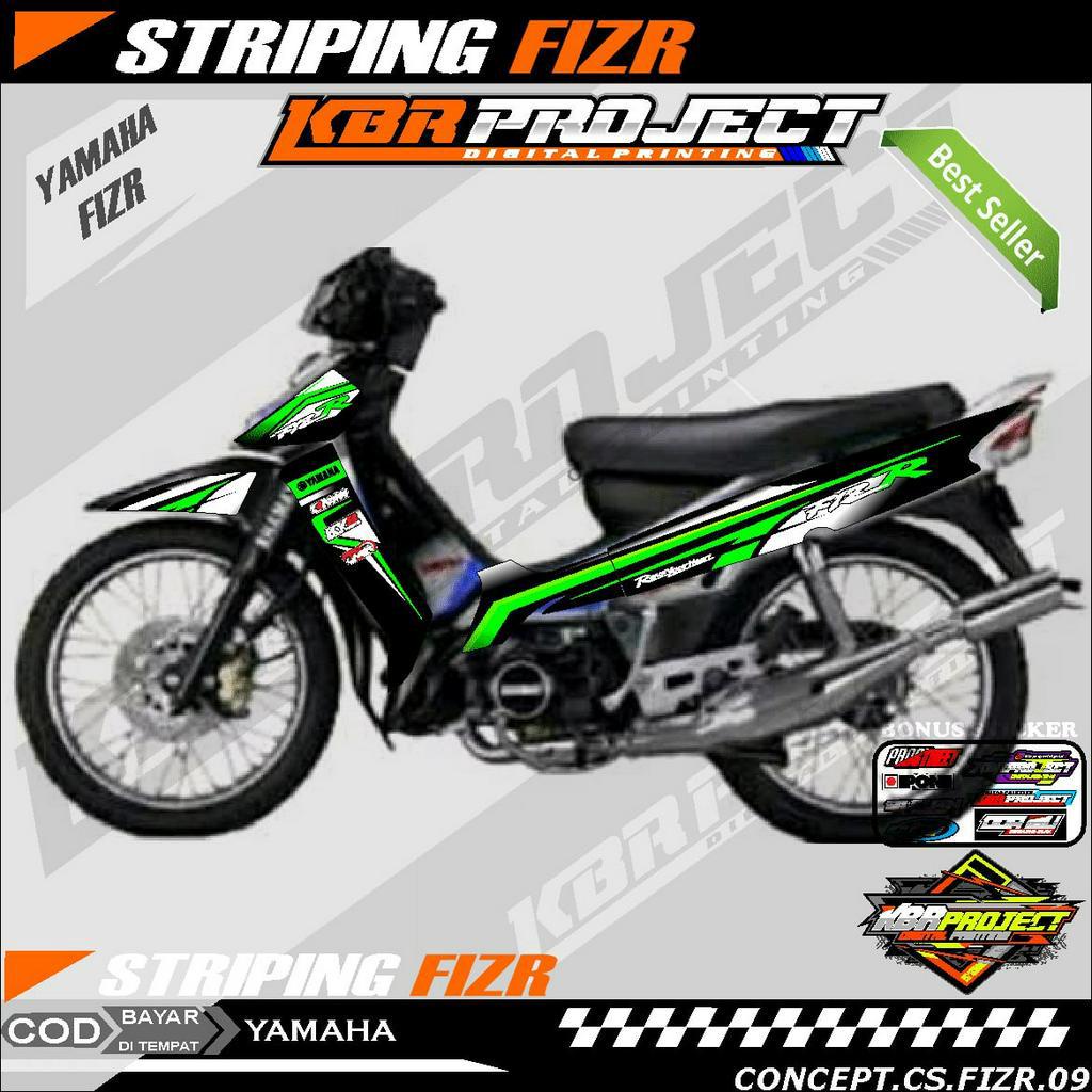 FIZ R STIKER STRIPING MOTOR KEREN LIS VARIASI FIZ R STIKER MOTOR YAMAHA DESAIN RACING (09) BISA COD