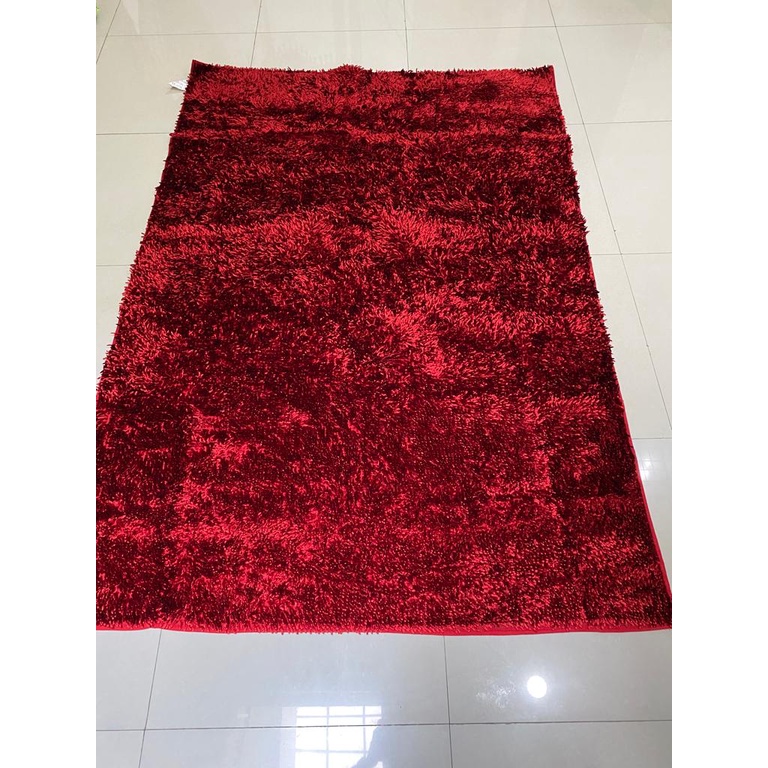 Carpet KARPET PERMADANI CENDOL KILAP GLOSSY ANTI SLIP TEBAL PREMIUM SUPER QUALITY 165X270