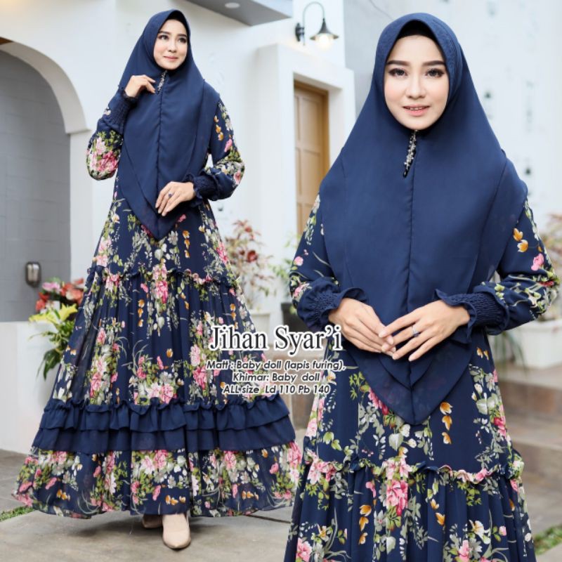 GAMIS SYARI SET-KHIMAR BABYDOLL