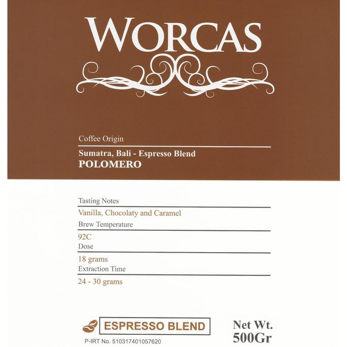 

Kopi- Kopi Polomero Espresso Blend 500 Gram (Biji/Bubuk) | Worcas Coffee - KOPI BIJI -Biji-Kopi.
