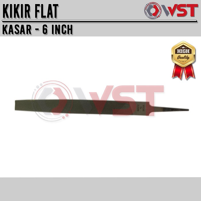 Kikir Besi Flat 6Inch Kasar / Kikir Plat 6" / 6 Inch