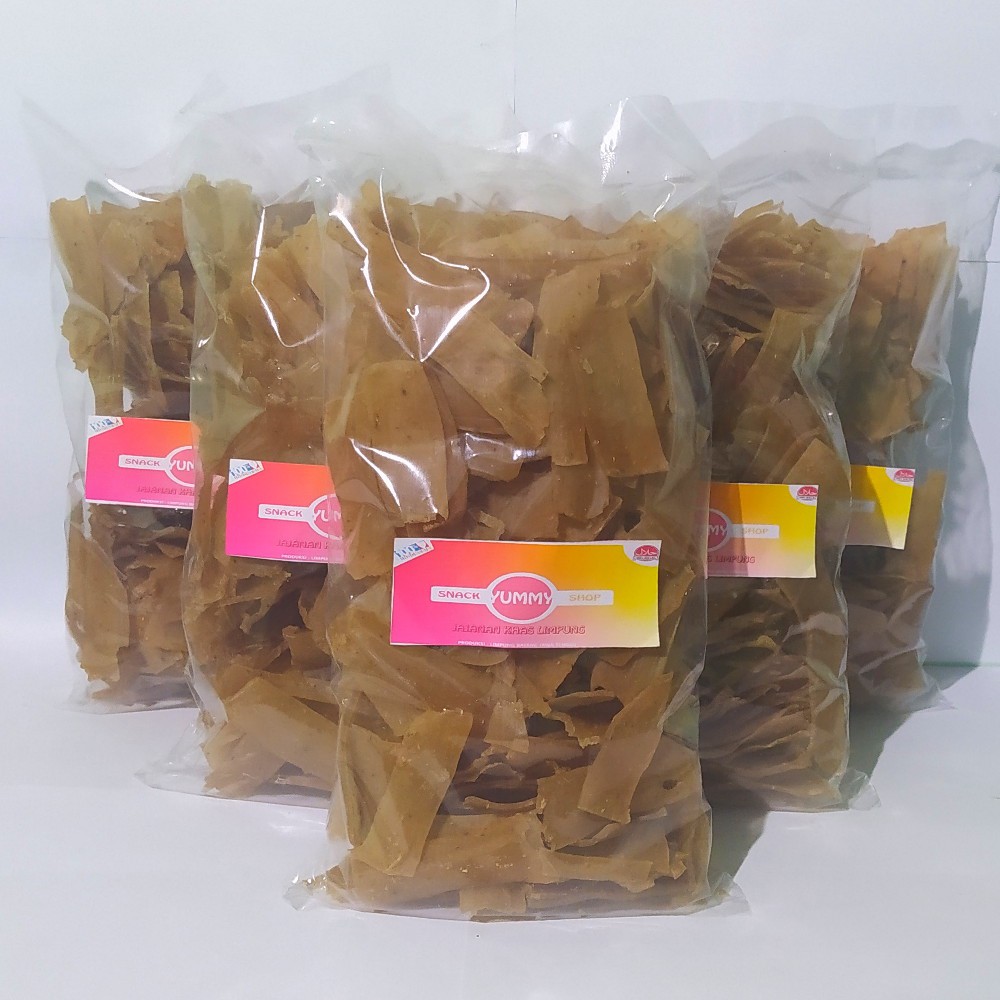 

KERUPUK GENDAR MENTAH RASA BAWANG ISI 500 GRAM