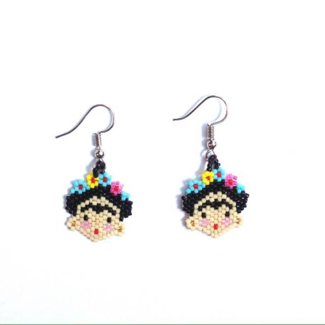 Anting frida kahlo miyuki beads bohemian