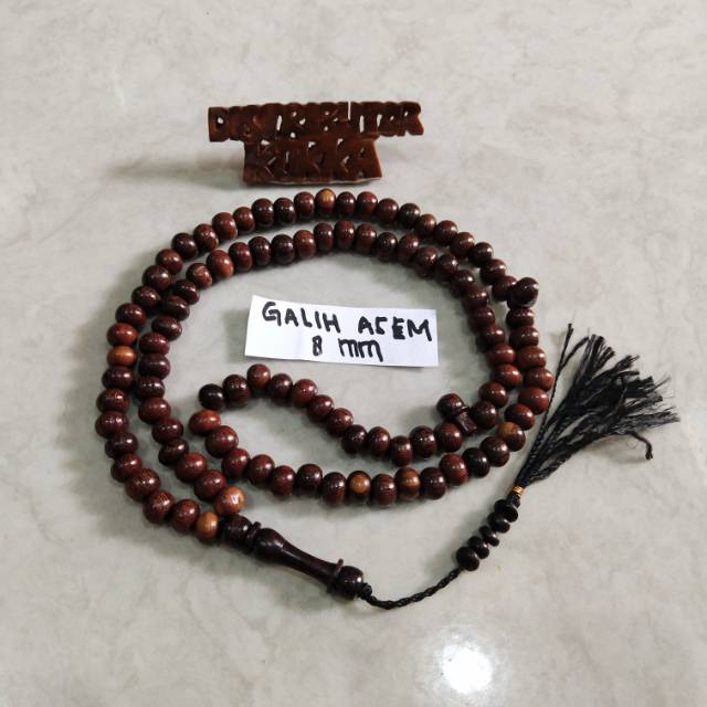 Tasbih galih asem 8 mm