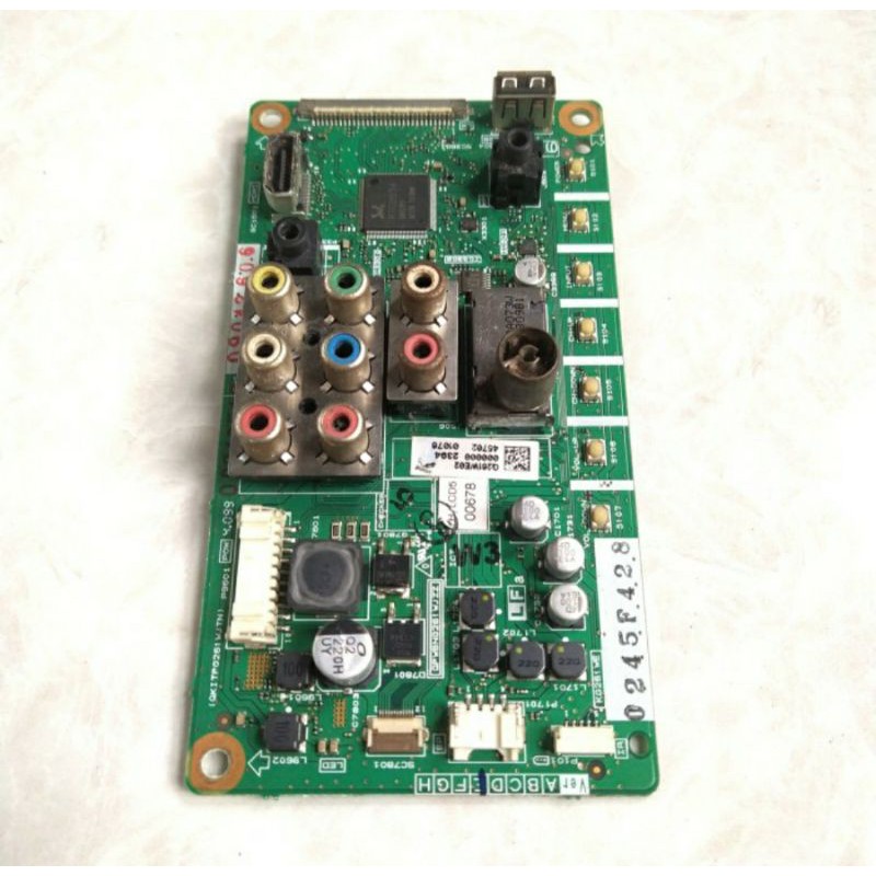 MB MAINBOARD MOTHERBOARD MOBO MESIN TV LED SHARP LC-24LE155M kabel fleksibel