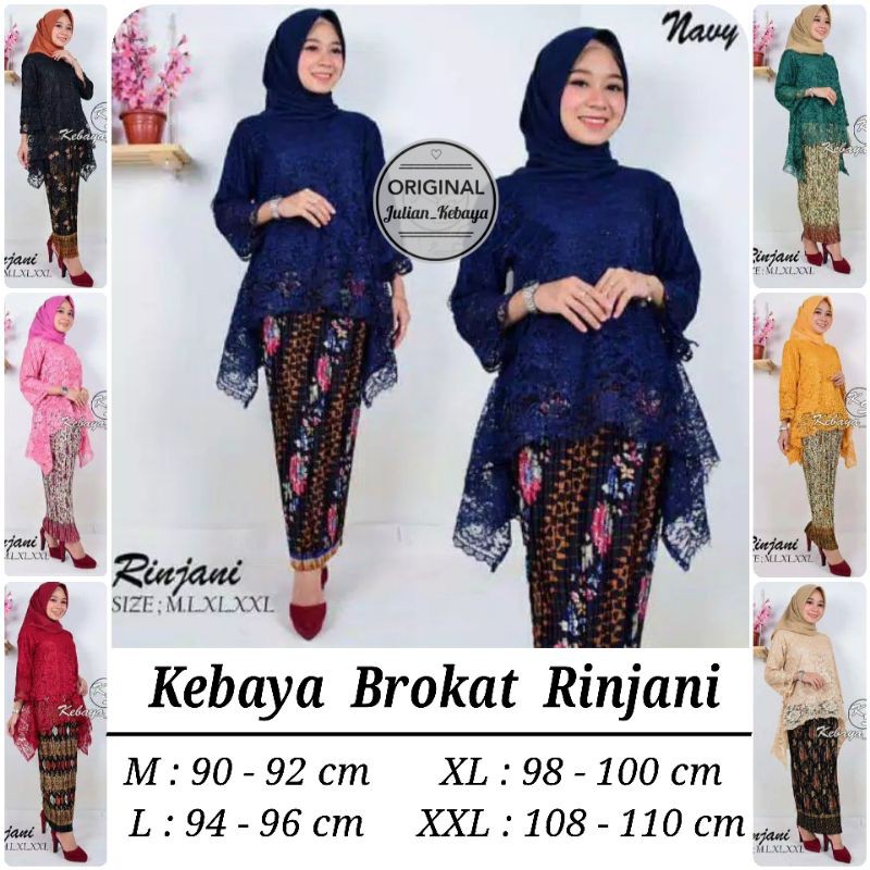 KEBAYA BROKAT RINJANI WISUDA TUNANGAN MODERN BAJU PESTA MODERN