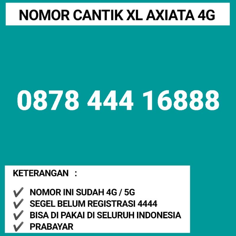 NOMOR CANTIK XL ILUFA 168 16888