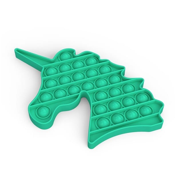 8T NEW FIDGET POP IT MURAH POP IT RAINBOW POP IT VIRAL TIKTOK-UNICORN HIJAU