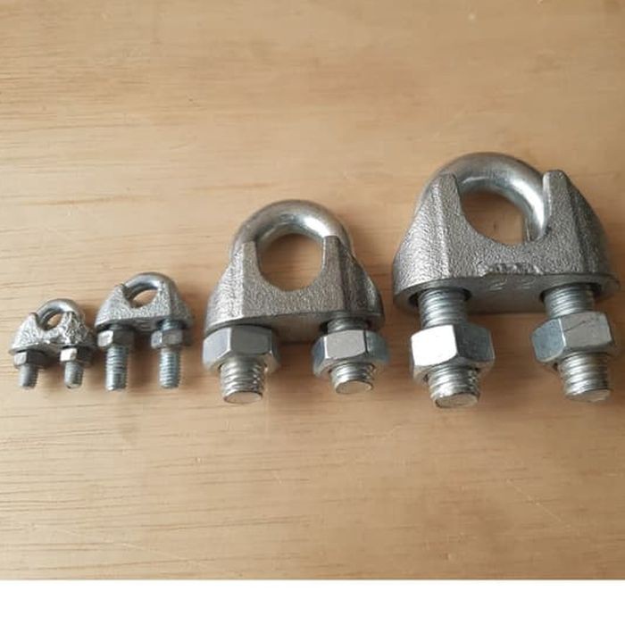 KUKU MACAN CLAMP KLEM TALI KAWAT BAJA KABEL SELING SLING 26 MM 1"   ⠀⠀