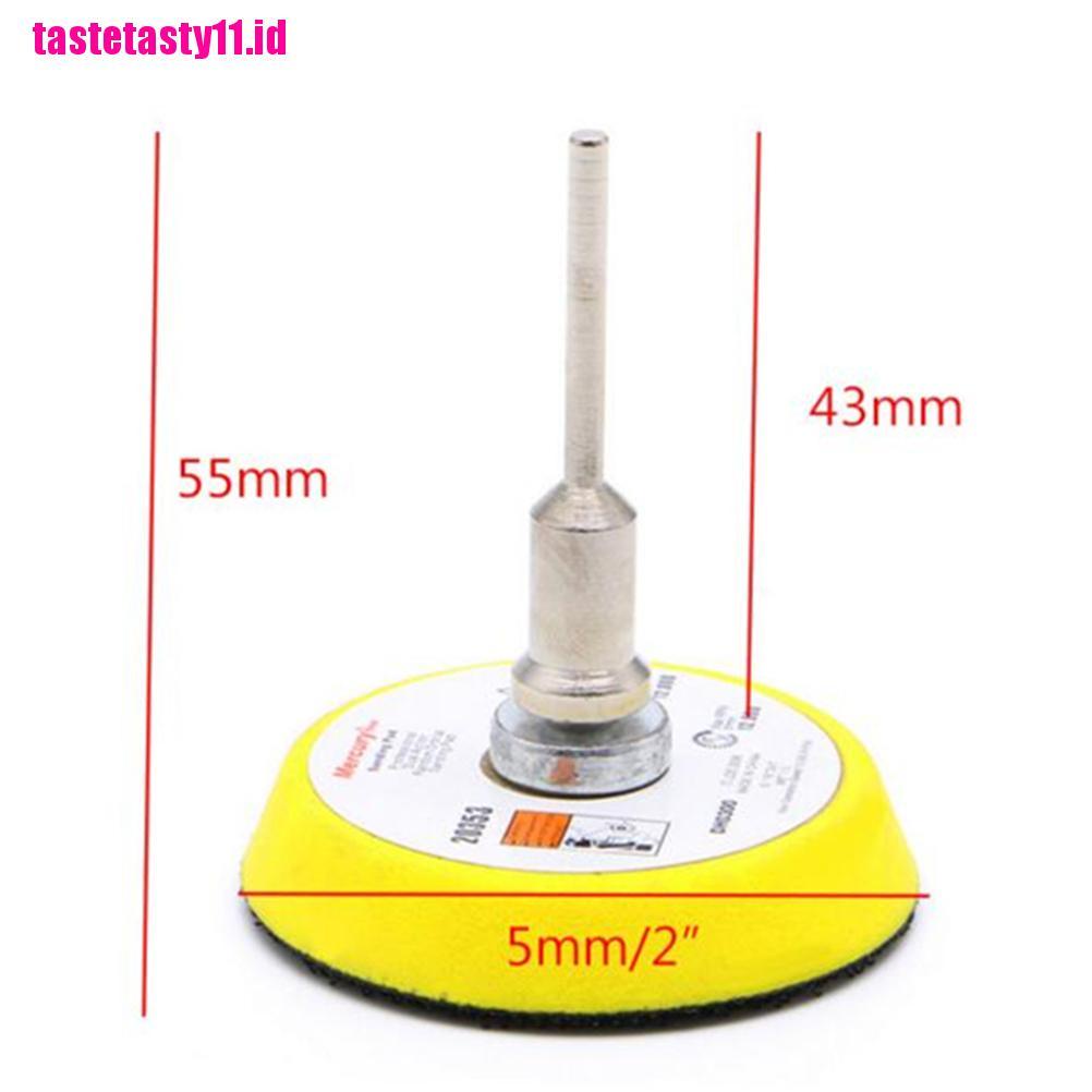 【TTID】2 Inch Disc Sanding Polish Polishing Pad Backer Plate 3mm Shank
