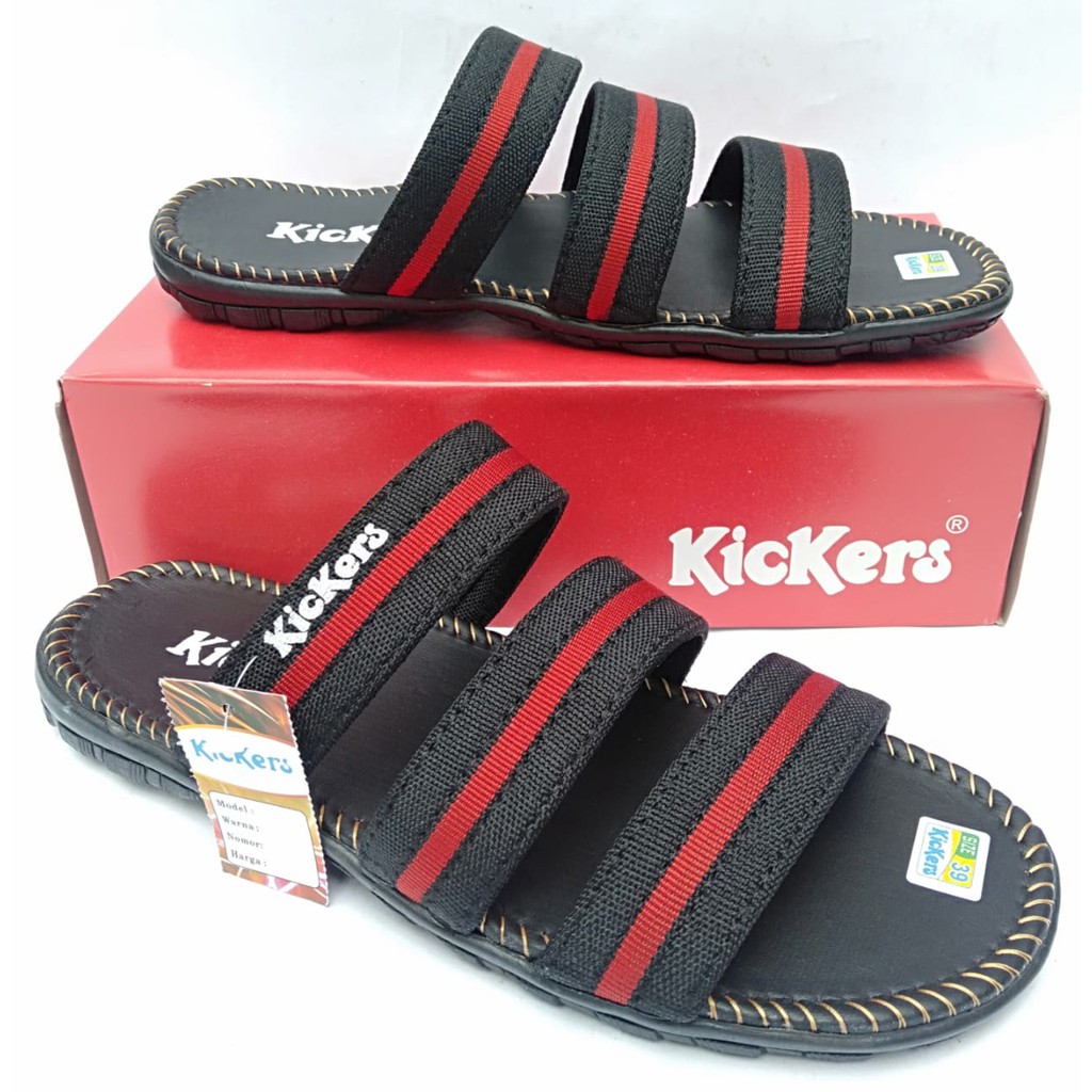 Sandal kickers pria original sendal slide selop casual slop distro dewasa terbaru murah kekinian COD