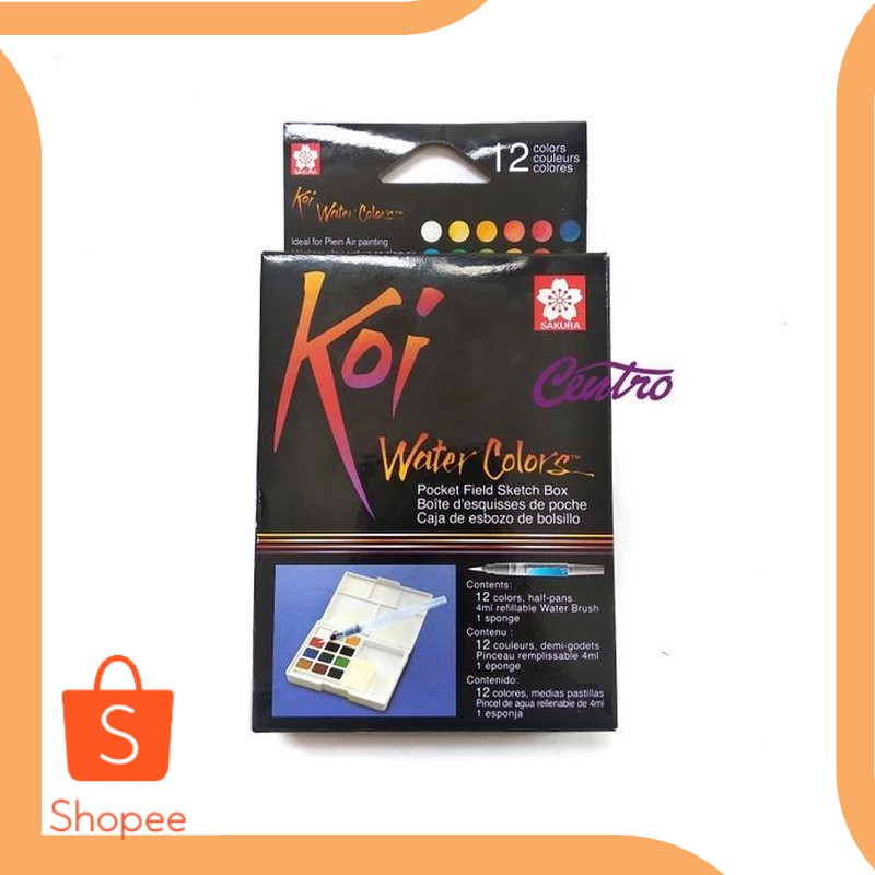 

Unik onderdil Sakura KOI WaterColors 12 Color Sketch Pocket Box Set 20DEZ Berkualitas