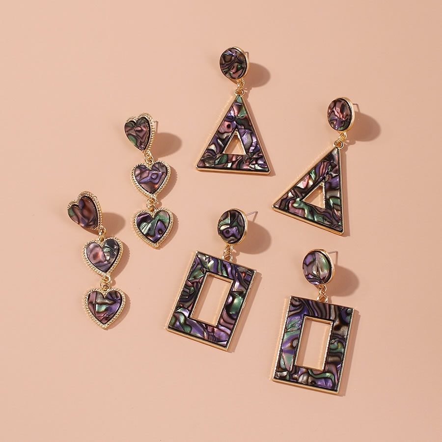 LRC Anting Tusuk Fashion Resin Alloy Geometric K45039